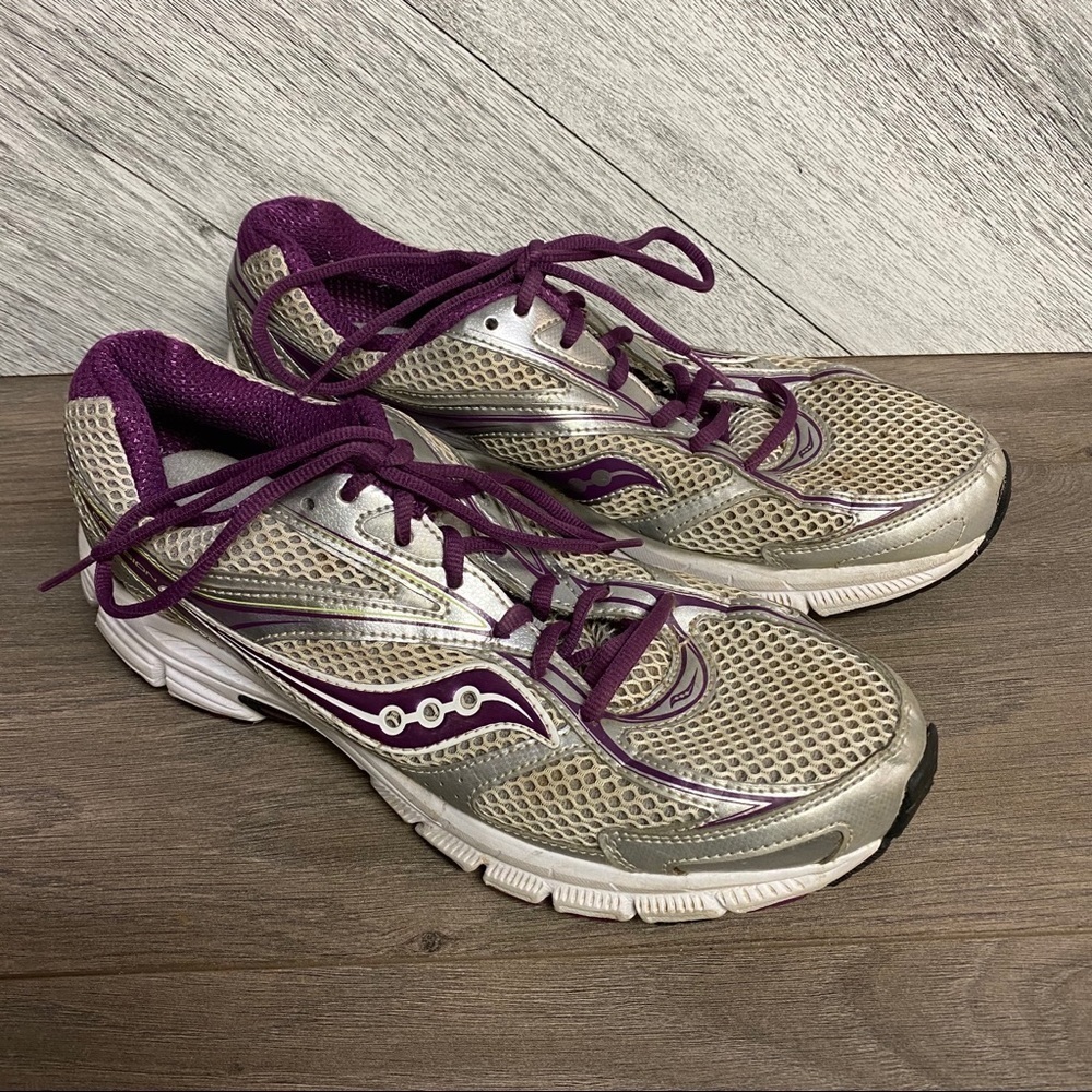 Saucony | Cohesion Purple & Silver Size 11 - Picture 2 of 8